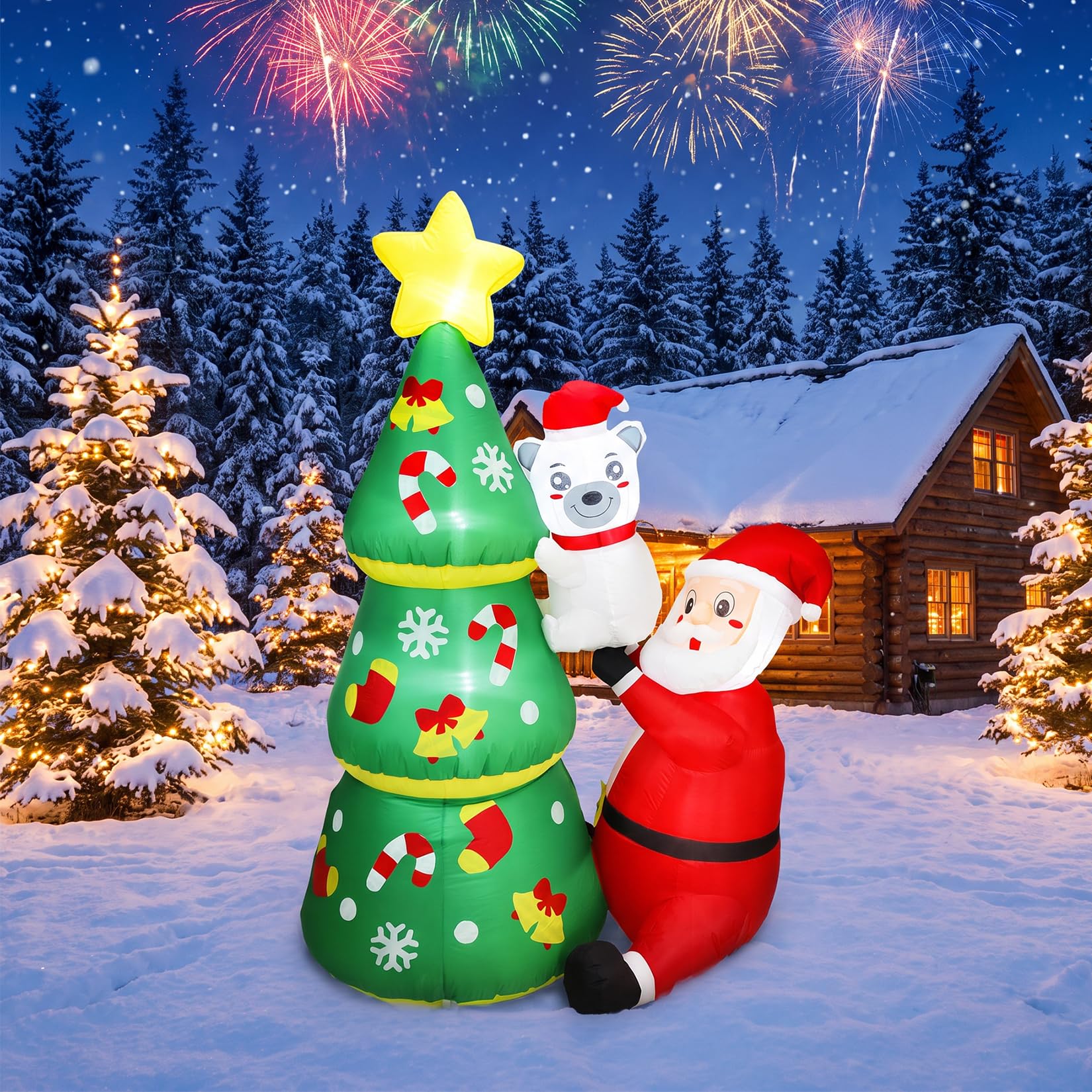 Outdoor Lighting Effects - 6 ft (1,8 metre) yüksekliğinde, Noel