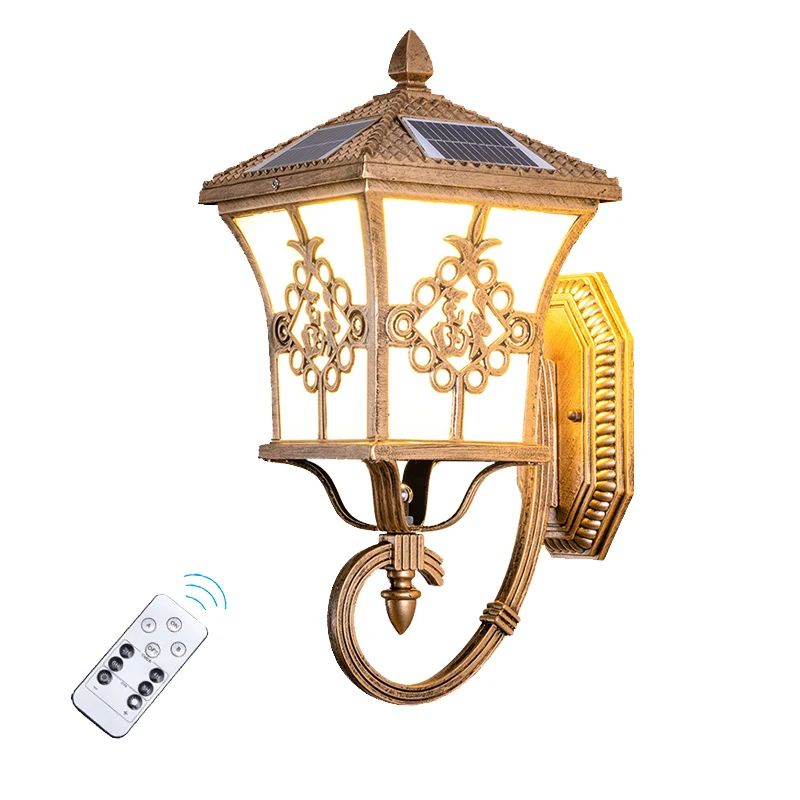 Outdoor Lighting Waterproof - Dış Mekan Avrupa Tarzı Güneş Enerjili