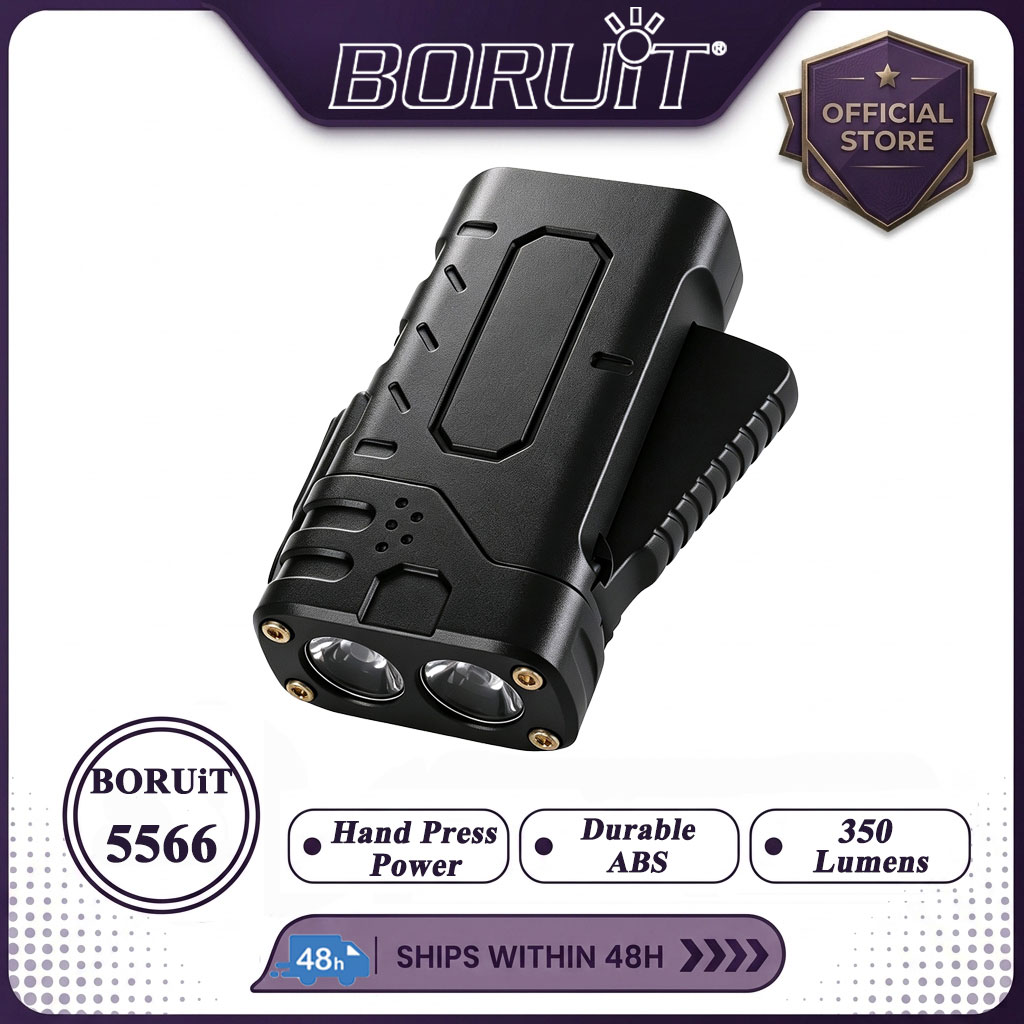 Outdoor Lighting Black - BORUIiT El Kranklı EDC LED Fener