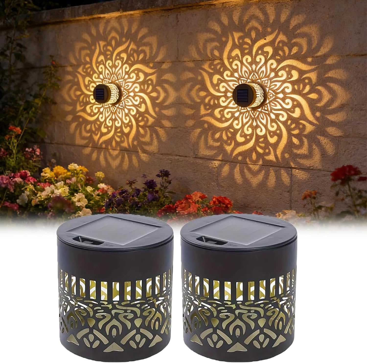 Outdoor Lighting Ip65 - 2'li Paket Güneş Enerjili Bahçe Lambaları