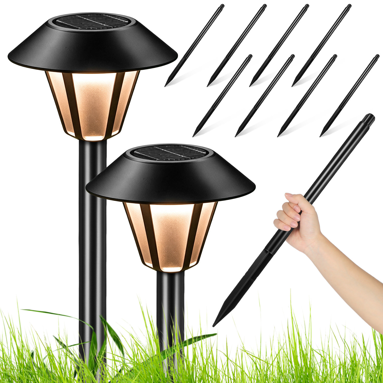 8'li Set Plastik Güneş Enerjil - Outdoor Lighting Pathway incelemesi ve fiyatı
