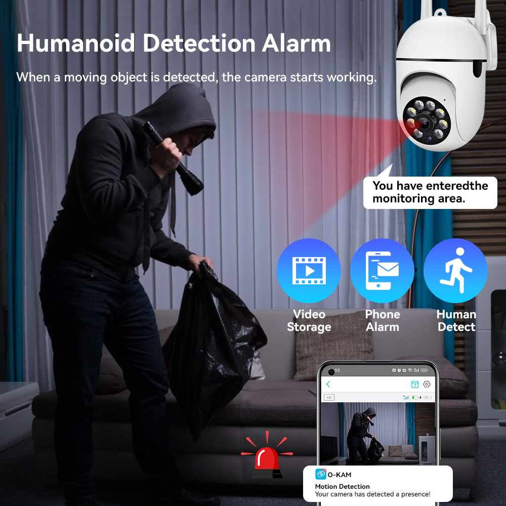 8MP 2.4G Wifi IP CCTV Kamera R - Outdoor Lighting Track incelemesi ve fiyatı