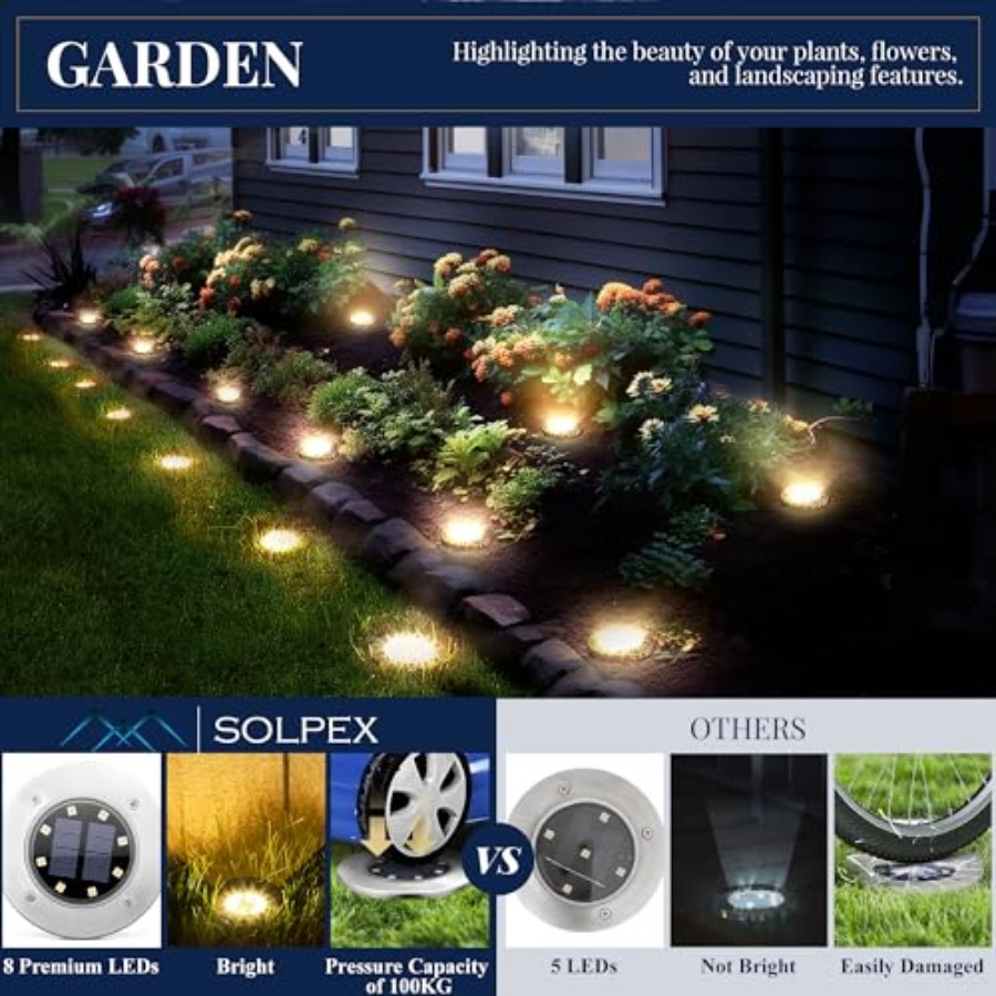 Güneş Enerjili Zemin Lambaları - Outdoor Lighting And Landscape incelemesi ve fiyatı